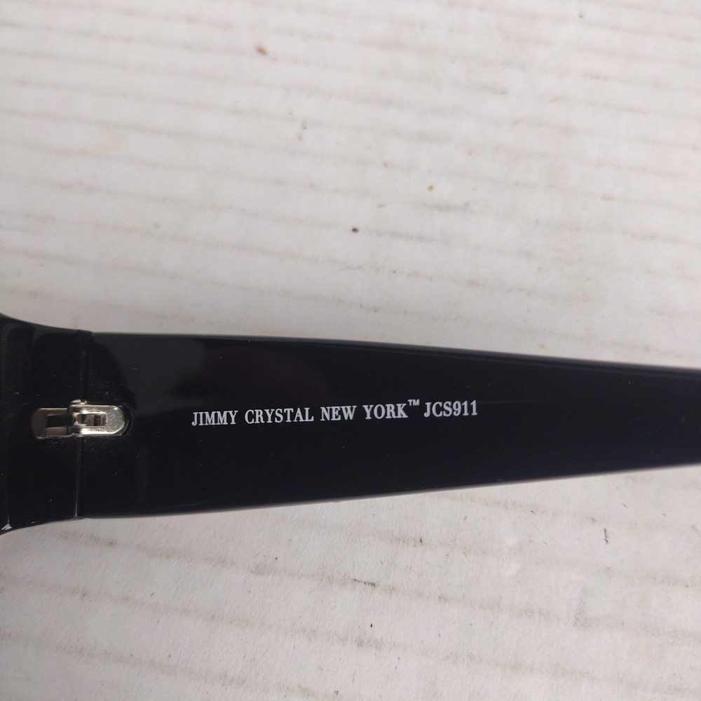 JIMMY CRYSTAL NEW YORK JCS911 BLACK AUTHENTIC SUNGLASSES 59-16 - Picture 10 of 12